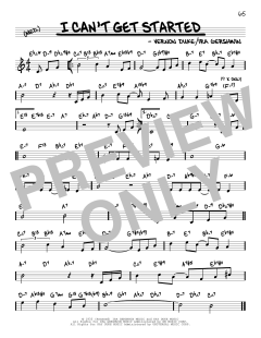 I Can't Get Started von Vernon Duke (Download) 
