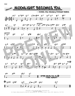 Moonlight Becomes You von Johnny Burke (Download) 