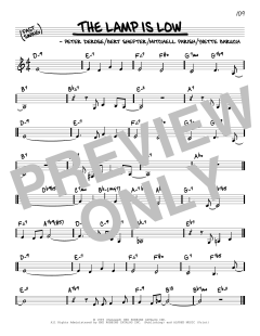 The Lamp Is Low von Mitchell Parish (Download) 