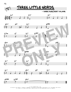Three Little Words von Harry Ruby (Download) 