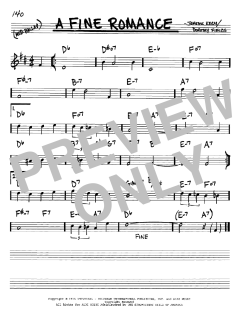 A Fine Romance von Jerome Kern (Download) 