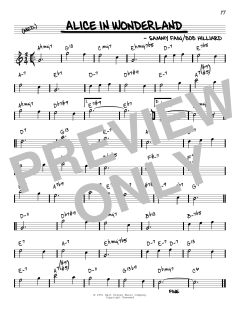 Alice In Wonderland [Reharmonized version] von Bill Evans (Download) 