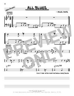 All Blues [Reharmonized version] von Miles Davis (Download) 