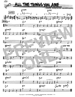 All The Things You Are von Jerome Kern (Download) 