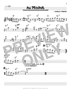 Au Privave von Charlie Parker (Download) 