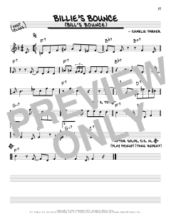 Billie's Bounce von Charlie Parker (Download) 