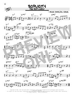 Boplicity von Miles Davis (Download) 