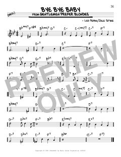 Bye Bye Baby von Leo Robin (Download) 