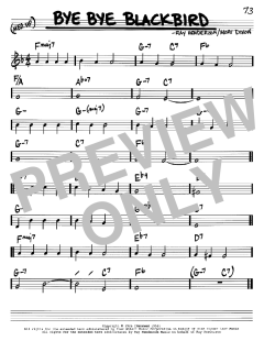 Bye Bye Blackbird von Mort Dixon (Download) 