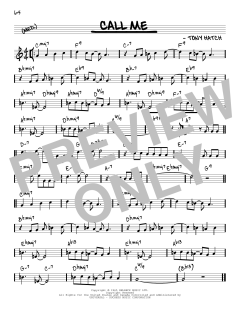 Call Me [Reharmonized version] von Tony Hatch (Download) 