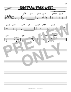 Central Park West [Reharmonized version] von John Coltrane (Download) 