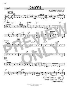 Chippie [Reharmonized version] von Ornette Coleman (Download) 