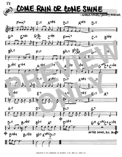 Come Rain Or Come Shine von Harold Arlen (Download) 