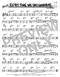 Ev'ry Time We Say Goodbye von Cole Porter (Download) 