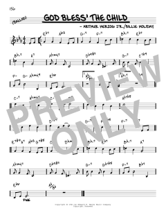 God Bless' The Child [Reharmonized version] von Billie Holiday (Download) 