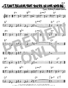 I Can't Believe That You're In Love With Me von Jimmy McHugh (Download) 