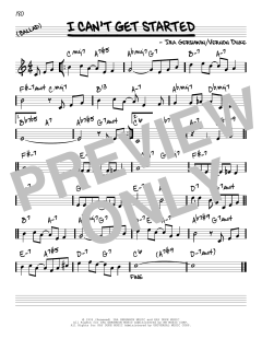 I Can't Get Started [Reharmonized version] von Vernon Duke (Download) 