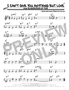 I Can't Give You Anything But Love von Dorothy Fields (Download) 