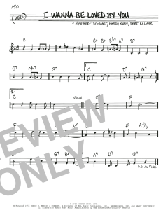 I Wanna Be Loved By You von Harry Ruby (Download) 