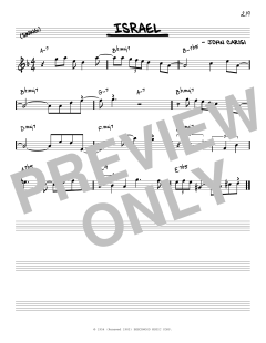 Israel [Reharmonized version] von Miles Davis (Download) 