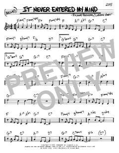It Never Entered My Mind von Richard Rodgers (Download) 