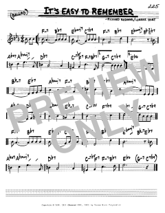 It's Easy To Remember von Richard Rodgers (Download) 