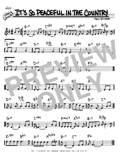 It's So Peaceful In The Country von Alec Wilder (Download) 