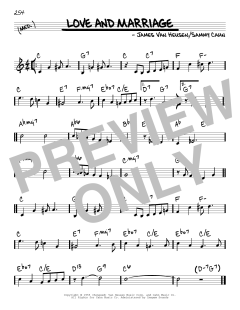 Love And Marriage von Sammy Cahn (Download) 