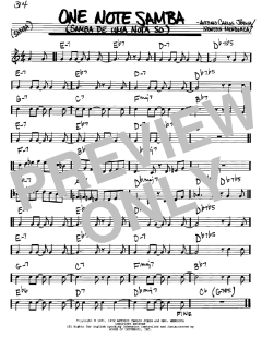 One Note Samba von Antonio Carlos Jobim (Download) 