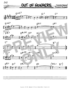 Out Of Nowhere von Edward Heyman (Download) 