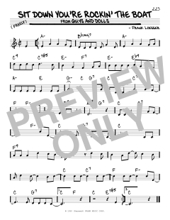 Sit Down You're Rockin' The Boat von Frank Loesser (Download) 