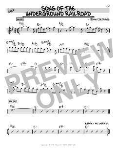 Song Of The Underground Railroad von John Coltrane (Download) 