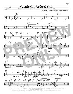 Sunrise Serenade von Frankie Carle (Download) 