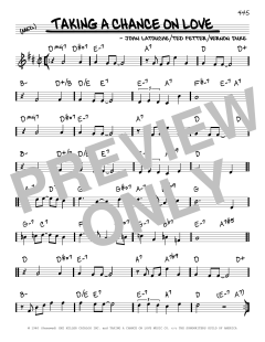 Taking A Chance On Love von Ted Fetter (Download) 