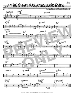 The Night Has A Thousand Eyes von Buddy Bernier (Download) 