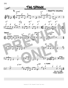 The Sphinx [Reharmonized version] von Ornette Coleman (Download) 