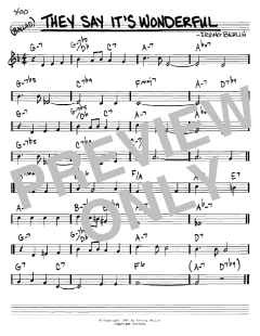 They Say It's Wonderful von Irving Berlin (Download) 