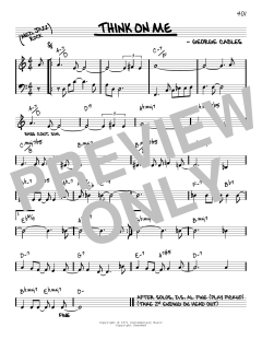 Think On Me [Reharmonized version] von George Cables (Download) 