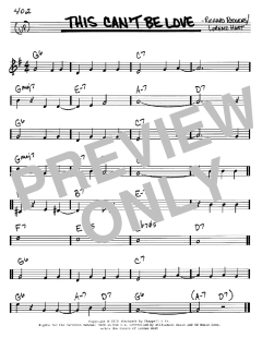 This Can't Be Love von Richard Rodgers (Download) 