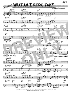 What Am I Here For? von Duke Ellington (Download) 