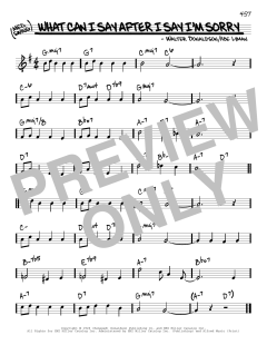 What Can I Say After I Say I'm Sorry von Abe Lyman (Download) 
