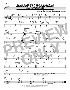 Wouldn't It Be Loverly von Alan Jay Lerner (Download) 