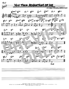 You Took Advantage Of Me von Richard Rodgers (Download) 