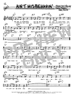 Ain't Misbehavin' von Andy Razaf (Download) 