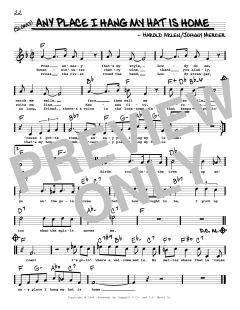 Any Place I Hang My Hat Is Home von Harold Arlen (Download) 