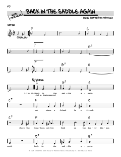 Back In The Saddle Again von Gene Autry (Download) 