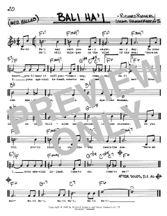 Bali Ha'i von Richard Rodgers (Download) 