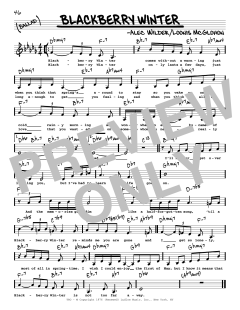 Blackberry Winter von Alec Wilder (Download) 