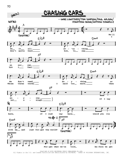 Chasing Cars von Snow Patrol (Download) 