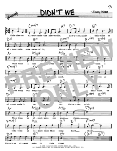 Didn't We von Jimmy Webb (Download) 